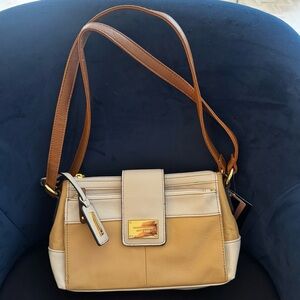 Tignanello Pebbled Leather Convertible Crossbody / Shoulder Bag NWT